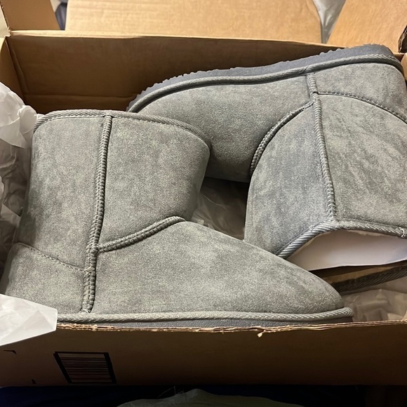 Shoes - New in box Women's Shorty-New Mid Calf Winter Snow Boots 9.5 Gray